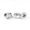 Tuerca hexagonal de acero inoxidable 304 con brida de nailon, antifloja y antideslizante, M3M4M5M8M10M12