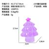 Mini Adornos Pequeños Árboles de Navidad Hacer Nieve Micro Paisaje Creativo Luminoso DIY Decoraciones Accesorios Transfronterizo Comercio Exterior