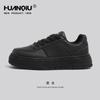 Zapatos de pizarra negros universales para mujer 2024 nuevos zapatos de otoño para mujer primavera y otoño suela gruesa deportivos zapatos negros pequeños venta al por mayor transfronteriza