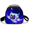 3D Nuevo Juego Universo Robot Astro Bot Impreso Estudiante Bolsa Redonda para Comida Bolsa de Almuerzo