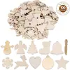 Manualidades de Madera DIY Decoración Creativa de Navidad Colgante Tabla de Tallado Etiqueta Colgante para Fiesta Navideña Decoración del Hogar