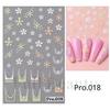 Nuevas pegatinas de uñas transfronterizas al por mayor 5D micro-talladas tridimensionales verano flor fresca Flor adhesiva pegatinas de uñas