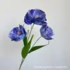 Flores Artificiais para Casamento, Papoula de Três Cabeças, de Mão, Decoração de Cabeceira, Decoração de Quarto de Casamento, Festa, Casamento ao Ar Livre