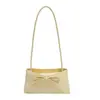 2026 Elegante Bolso de Hombro Único para Mujer, Dulce y Artístico con Lazo, Estilo Ballet de Primavera, Gran Capacidad, Moderno y Sencillo