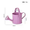 Cubo Pequeño de Metal para Suculentas, Decoración de Almacenamiento para el Hogar, Cubo de Almacenamiento de Papelería y Brochas de Maquillaje de Colores