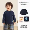 Camiseta Térmica Kaka Panda Infantil para Meninos, Roupa de Inverno para Meninas, Camiseta de Manga Longa para Bebês, Roupa de Bebê da Moda
