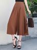 Pantalones de Pierna Ancha para Madre Verano 40-50 Años Culottes Delgados Pantalones de Mujer de Mediana Edad Verano Pantalones Capri de Mediana Edad para Niños