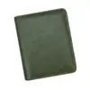 Portatarjetas de Cuero Retro Portadocumentos de Piel de Oveja Bolsa para Tarjetas Bancarias Accesorios de Viaje Ranura para Múltiples Tarjetas Funda Protectora Cartera