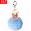 Pérola Chaveiro Grit Coroa Rex Coelho Fur Ball Bolsa Pingente Comércio Exterior Presente Telefone Móvel Pingente Chaveiro