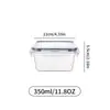 Caixa de Conservação de Alimentos de PP de Grau Alimentício, Marmita Selada para Aquecimento no Micro-ondas, Caixa de Armazenamento para Geladeira e Freezer, Conjunto de Armazenamento para Cozinha