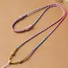 Collar de tela no metálica, cordón para colgante, cordón colgante ajustable totalmente tejido a mano, cordón para cadena de suéter
