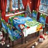 Mantel y Funda para Silla de Navidad 2025 Original Estampado de Árbol de Navidad Mantel Impermeable Funda Elástica para Silla