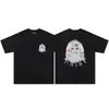 Fornecimento de Longo Prazo de Camisetas Unisex de Verão Estilo Americano High Street com Estampa de Letras e Paisley, Gola Redonda, Manga Curta, Caimento Solto, Transfronteiriço