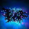 Pisca-pisca solar à prova d'água para exterior luzes de estrela luzes decorativas para festa de casamento árvore de Natal luzes de bombinha LED