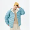 Nueva Chaqueta Ligera de Plumas para Hombre 90% Plumón de Pato Blanco con Capucha Ropa de Abrigo Cálida para Hombre Invierno Casual Moda Tendencia