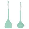 Nuevo acero lámina silicona utensilios de cocina grado alimenticio silicona espátula cocina hogar antiadherente espátula para cocinar filtro de aceite cuchara de sopa