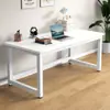 Móveis de Escritório Retangulares Simples Mesa de Computador de Escritório Mesa de Estudo para Estudantes À Prova de Fogo Resistente à Corrosão Escritório para Quartos de Aluguel