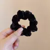 Goma para el pelo de terciopelo coreano de color liso, coleta retro de chica francesa, anillo para moño dulce y versátil, accesorio para el pelo