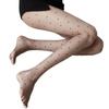Pantimedias de Verano 0D Ultrafinas de Alta Permeabilidad Seda Negra Desnuda para Mujer Primavera y Verano Delgadas Anti-gancho Seda Sexy Pantimedias Negras con Lunares