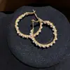 Argolas de Pérola! Brincos Redondos de Pérola e Zircônia Banhados a Ouro 14K Real, Luxo Leve, Sensação de Alto Padrão, Joias de Nicho, Versátil