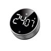 Temporizador Popular de Cocina Magnético LED Giratorio LCD Temporizador de Horneado Temporizador Transparente