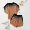 Pijama de Mujer Estilo Ruso Europeo y Americano Otoño e Invierno Térmico Cuello Redondo Camiseta de Manga Corta y Pantalones Largos Juego de Seis Piezas Ropa de Casa Pijama