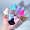 Mini borla de polvos sueltos triangulares de tamaño pequeño con cinta, maquillaje húmedo y seco, maquillaje suave, venta al por mayor transfronteriza