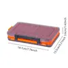 Caja de Señuelos de Doble Cara Caja de Almacenamiento para Señuelos Mino Caja de Herramientas Portátil para Anzuelos Caja de Accesorios para Señuelos de Pesca