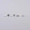 Plata pura S925 flor OVNI enredadera disco de plata cuenta plana espaciador sólido, estilo chino accesorios de manualidades DIY para joyería trenzada hecha a mano