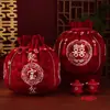Suministros para Bodas, Papel de Regalo con Carácter de Doble Felicidad, Bolsa de Regalo para Dote de la Novia, Bolsa Grande Especial con Cordón para Bendiciones, Cuenco del Tesoro