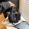 Bolsa de Mão de Moda de Alto Padrão com Padrão de Lichia Transfronteiriça Bolsa Saco 2026 Nova Elegante Simples Versátil Bolsa de Ombro Transversal