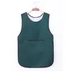 Delantal de Cocina Impermeable y a Prueba de Aceite Talla Plus para Mujeres, Resistente a las Manchas, Ropa de Trabajo Corta y Ligera con Estampado de Logo