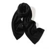 Bufanda de cachemira para mujer, de color liso, con protección para el cuello, cálida, de punto largo y grueso, sencilla y combinable.