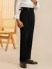 Venta Directa de Fábrica Pantalones de Traje Casual de Cintura Alta para Hombre, Estilo de Negocios Primavera y Otoño, Hebilla París, Caída Versátil Nápoles, Sin Arrugas