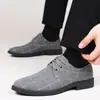 [Tamanho Grande Transfronteiriço] Novos Sapatos Masculinos de Couro, Casual de Negócios, Sapatos de Couro Macio Genuíno, Solas Macias Antiderrapantes, Sapatos de Pai do Sudeste Asiático