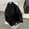 Camisa de Algodón y Lino Atractiva Estilo Japonés para Hombre Manga Larga Moda Hong Kong Holgada Casual Chaqueta Básica de Primavera y Otoño para Pareja