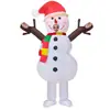 Navidad bestseller transfronterizo Papá Noel Decoración de árbol de Navidad Fiesta navideña Muñeco de nieve Disfraz inflable Disfraz para actuación en escenario