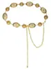 Corrente de Cintura para Mulheres, Corrente de Metal Decorativa para Vestidos, Corrente de Cintura Vintage com Cinto Fino Prateado, Cinto Modelador para Vestidos