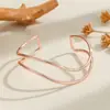 Design estilo Amazon, pulseira côncava-convexa, joia da moda, pulseira larga irregular em ouro rosa para mulheres