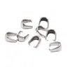 Cierre ovalado de acero inoxidable 304, cierre de colgante de oro de 18K electrochapado al vacío, accesorios para joyería DIY al por mayor