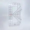 Ferramenta de Alinhamento de Camiseta Venda Quente de Novo Produto Transfronteiriço Régua Guia para Camiseta Ferramenta de Calibração de Gola Redonda Régua de PVC para Costura Régua de Camiseta
