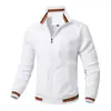 Comercio Exterior Transfronterizo Chaqueta Talla Grande para Hombre Cuello Alto Ropa Exterior Casual Ropa de Trabajo Moderna Color Sólido Moda Ajuste Delgado