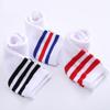 Calcetines de Cheerleading para Niños Calcetines de Verano de Hip-Hop de Moda para Bebés Niños y Niñas Calcetines de Longitud Media a Juego de Colores Rayas Rojas y Blancas