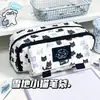 Coleccióngirlish de estilo coreano multifuncional de alto valor para estudiantes de secundaria y preparatoria bolsa de papelería grande estuche para lápices para estudiantes de primaria gran capacidad De Zhu