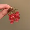 Verano Claro~Pendientes de Uva Nuevo Estilo Caliente Pendientes Únicos y Hermosos Pendientes de Fruta Transparente Nicho para Mujer