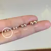 Pendientes de Plata de Ley S999 Tachuelas para Orejas Barra de Oreja para Mujer Agujeros de Oreja 2024 Nueva Moda Pequeña Aguja de Hueso de Oreja Joyería para Orejas Dormir