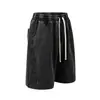Shorts Casuales Vintage de Moda para Hombre, Shorts Resistentes de Verano, Shorts Retro Americanos Lavados Teñidos con Cera, Shorts para Hombre