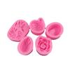 Molde de Silicona Lotus Lotus Fold Azúcar Chocolate Lotus Hoja Pastel Mousse Decorativo para Hornear Vela de Aromaterapia