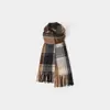 Nova Coleção de Lenços Xadrez Estilo Coreano do Fabricante para Mulheres, Atmosfera de Inverno, Quente, Versátil, Fofo, Cachecol para Pescoço Estilo Faculdade, Transfronteiriço