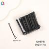 Tienda de 2 yuanes versión coreana de la nueva pinza para el cabello para niños de color negro esmerilado, pinza de caja, accesorios para el cabello de niña de dibujos animados